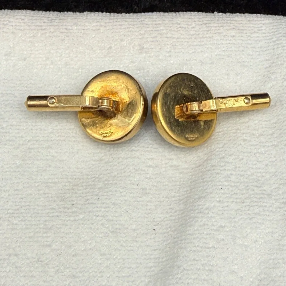 Vintage Christian Dior‎ Gold Filled Cufflinks